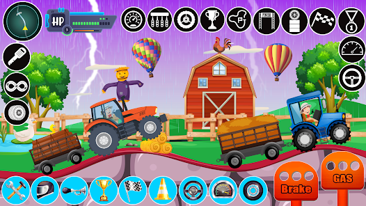 Kids Farm Tractors on Hills 1.6 APK + Mod (Free purchase) for Android