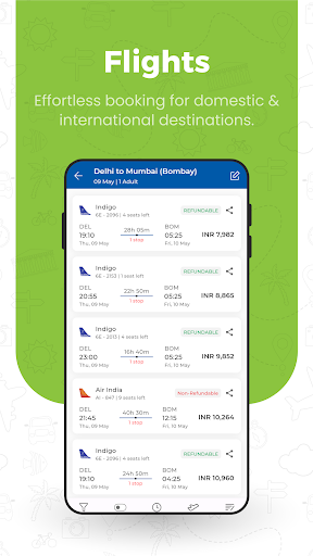 Android application RMS TRAVEL - Flights & Hotels screenshort
