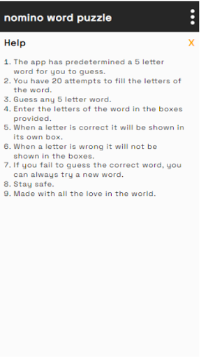 nomino word puzzle Screen 2