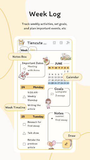 Screenshot of May: Beautiful Bullet Journal