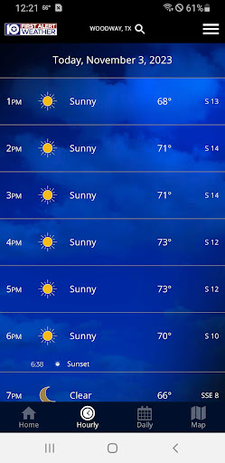 Screenshot of KWTX Weather