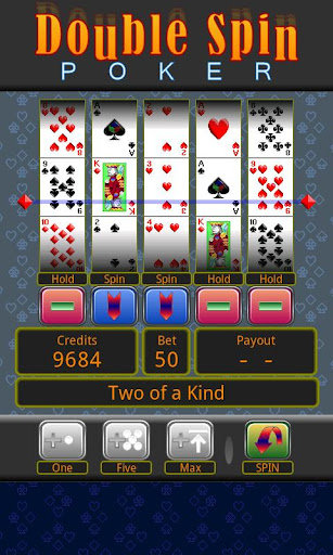 Android application Double Spin Poker screenshort