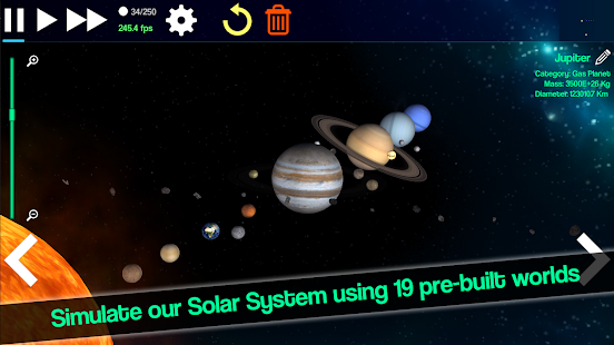 Planet Genesis - Screenshot del sistema solare