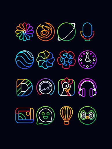 Screenshot of Nambula - Lines Icon Pack