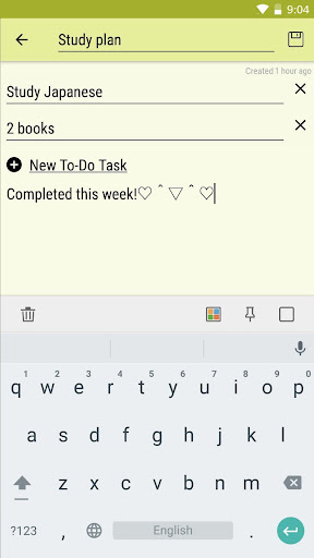 Screenshot of Notepad - Colorful Notes