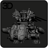 Helicopter Transformer 3D icon