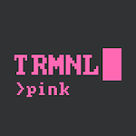 Cover Image of Download Terminal Pink - CRT Theme  APK