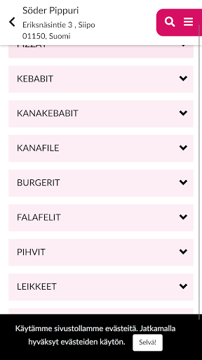 Android application Söder Pippuri screenshort