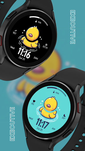 EXD072: Cute Duck Watch Face screenshot 11