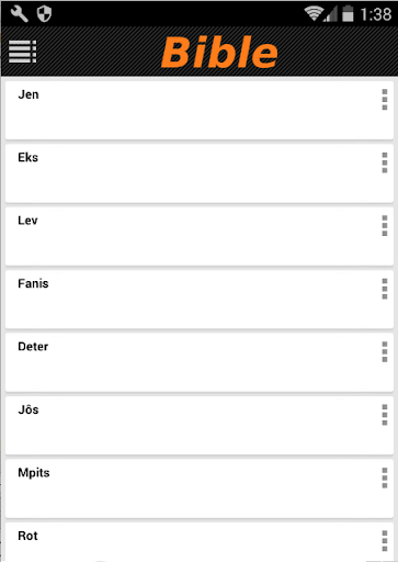 Android application Baiboly Malagasy screenshort