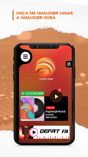 Android application Tempfm Brasil screenshort
