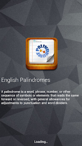 English Palindromes