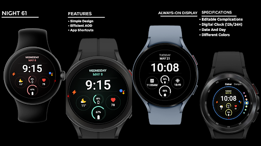 Night 61 - watch face screenshot 18