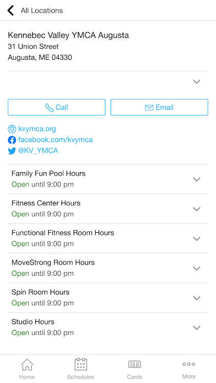 Kennebec Valley YMCA - 11.11.2 - (Android)