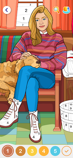 Android application Tap Color Art Paint by Number screenshort