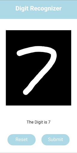 Android application Digit Recognition screenshort