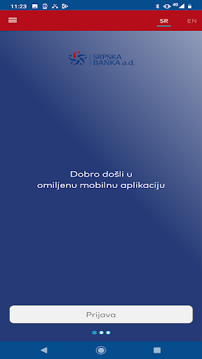 Android application Srpska banka mBanking screenshort