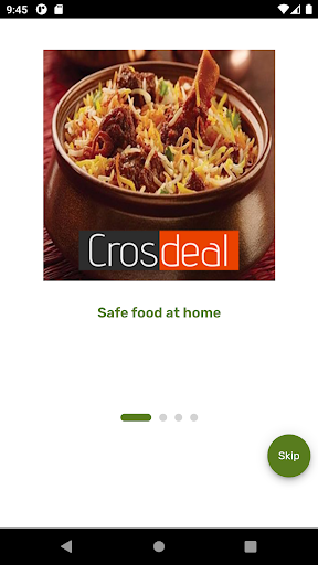 Android application Crosdeal: Food Delivery screenshort