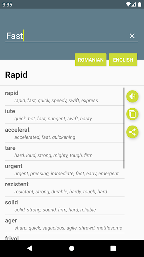 Romanian-English Dictionary Screenshot 1 - AppWisp.com