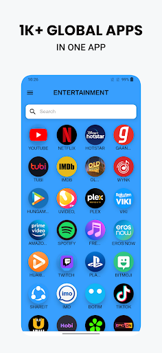 Android application All Entertainment Apps In One screenshort