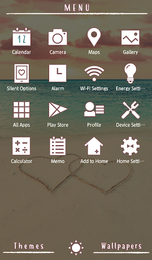 Heart Sunset Theme +HOME Screen 2