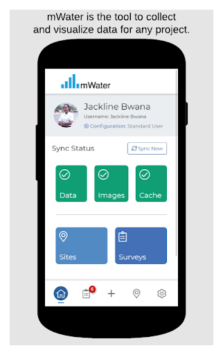Screenshot of mWater Surveyor