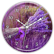Lavender Clock Live Wallpaper  Icon