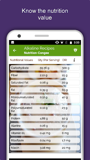 Screenshot of Alkaline Diet Recipes : Weight