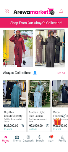 Arewamarket Online Store Screen 2