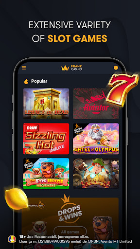 Android application Frank Casino Slots & Betting screenshort