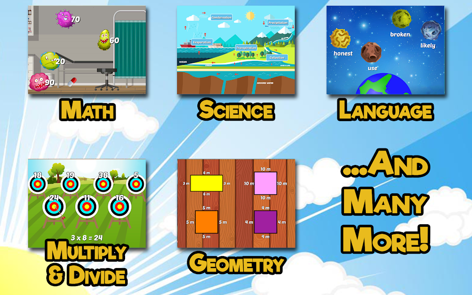 Third Grade Learning Games banner