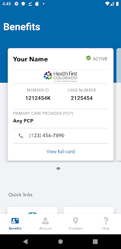 Health First Colorado Screen 3