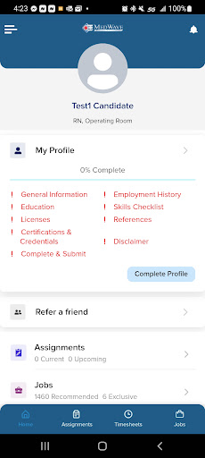 MedWave Healthcare Staffing Screen 2