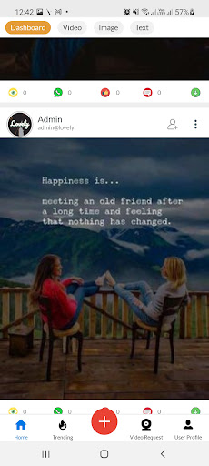 Android application Lovely Status App for WhatsApp screenshort
