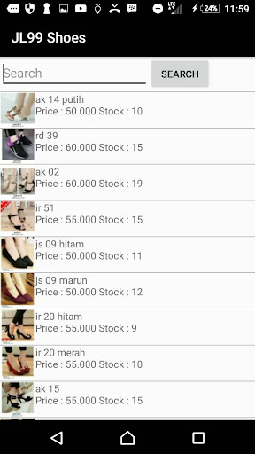 JL99 Shoes Online Shop Screen 2