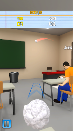 School Paper Throw - Screenshot 4