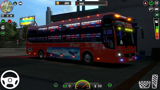 Imágen 2 US Coach Bus Simulator Game 3d android