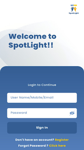 Android application Spotlight screenshort