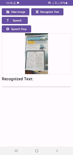 Img to Text and Speech Screen 3