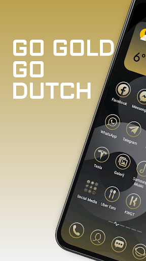 Android application Dutch Icons Gold Dust Iconpack screenshort