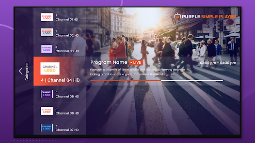 Screenshot 14 IPTV Purple Simple Player android