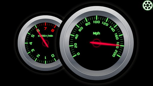 Android application RPM and Speed Tachometer screenshort