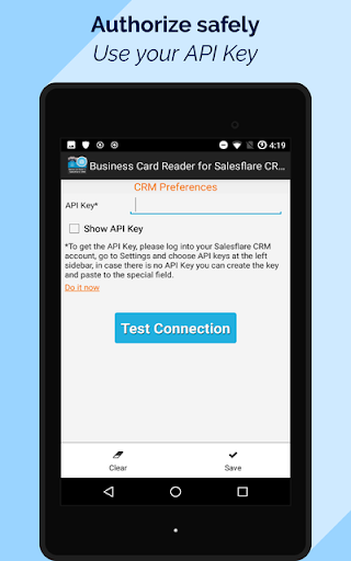 Business Card Reader for Sales Screen 2
