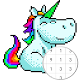 Unicorn Art Pixel - Color By Number Laai af op Windows