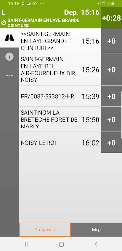 Android application Géolocalisation bus – IdF screenshort