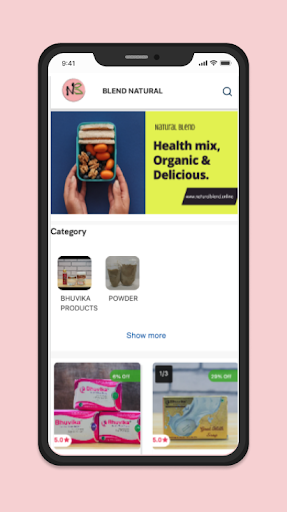 Android application Natural Blend screenshort