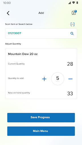 Breakroom Provisions Inventory Screen 2