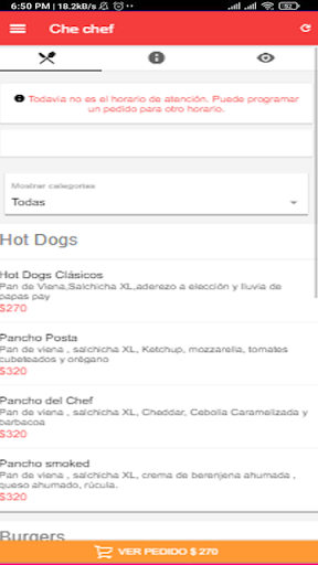 Che chef Delivery Screen 2