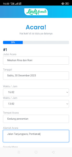 Linkmomen Digital Invitation Screen 3
