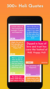 Holi Sticker and quotes